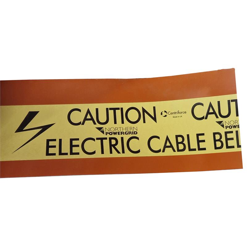 ELECTRIC WARNING TILE TAPE - 250mm x 40M ROLL