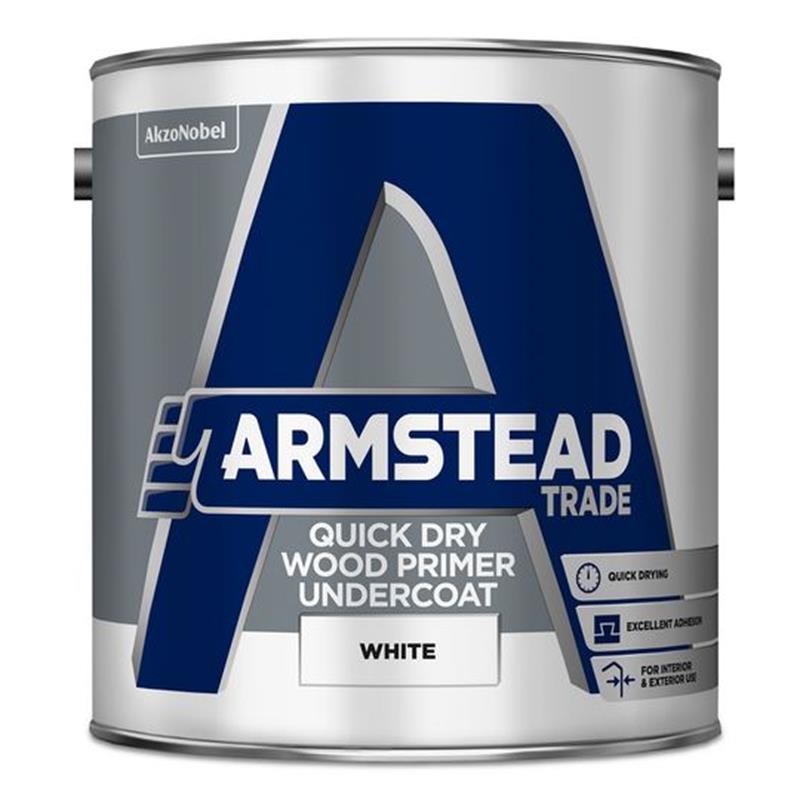 ARMSTEAD TRADE DRY WOOD PRIMER UNDERCOAT, WHITE - 2.5L