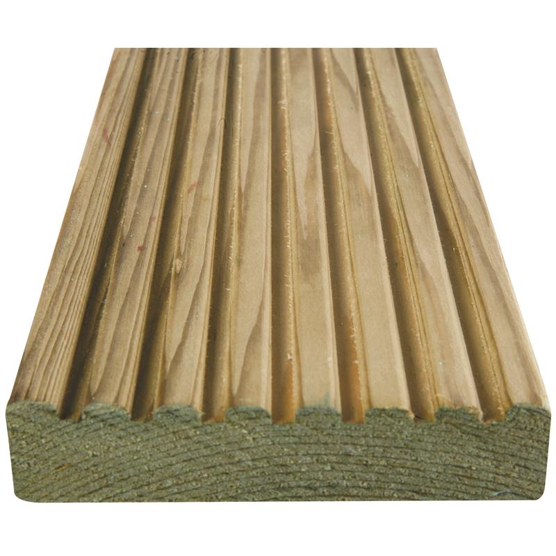 TIMBER DECKING BOARDS  - 33mm x 120mm x 3.6M