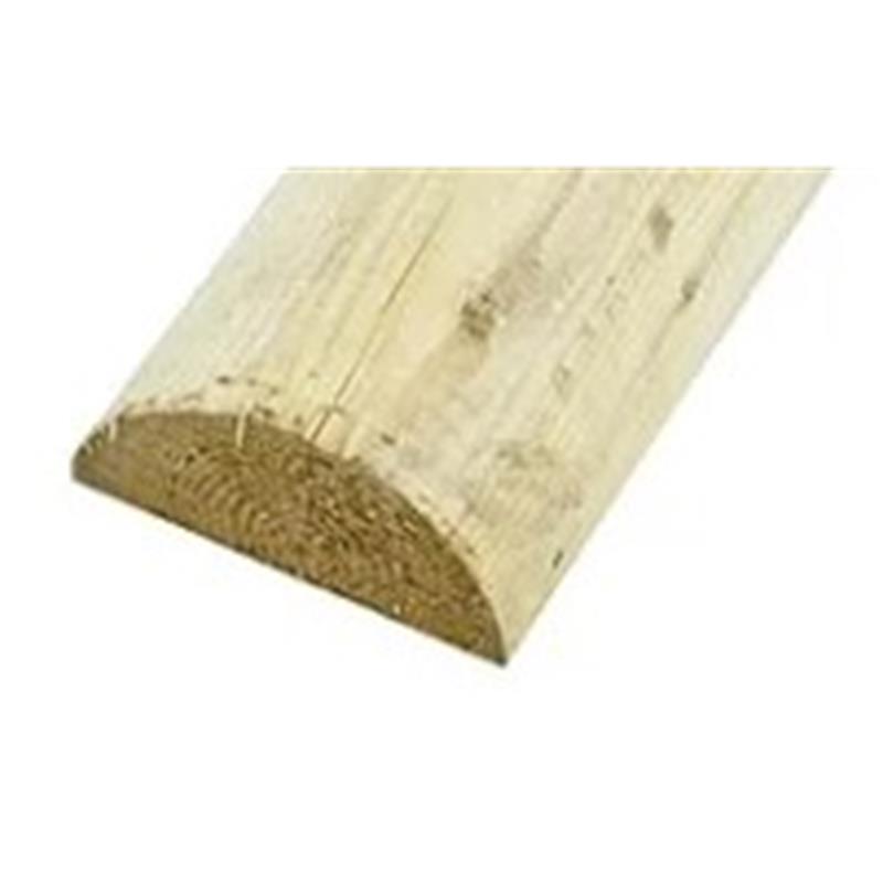 HALF ROUND FENCE POST - 106mm x 1.68M