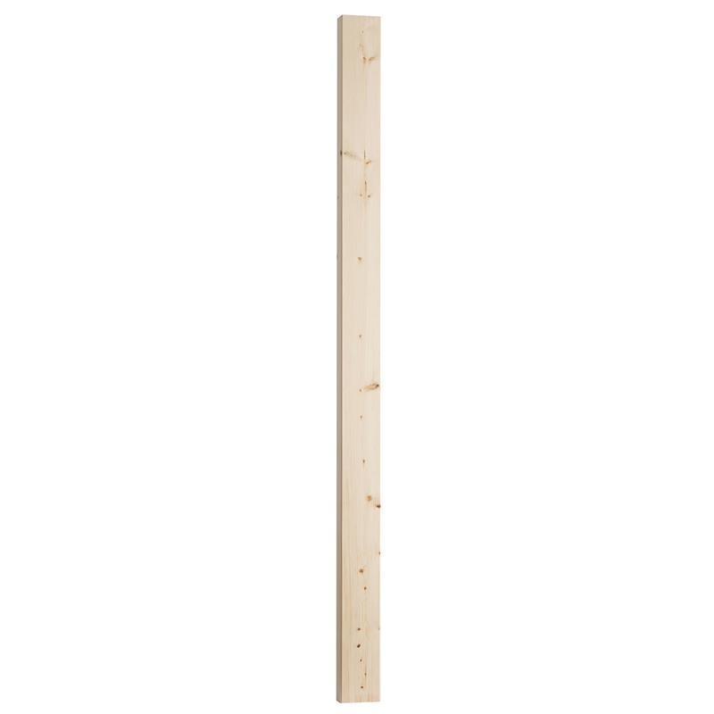 PINE HALF PATRICE NEWEL POST - 91mm x 41mm x 1.5M (Excl. Cap)