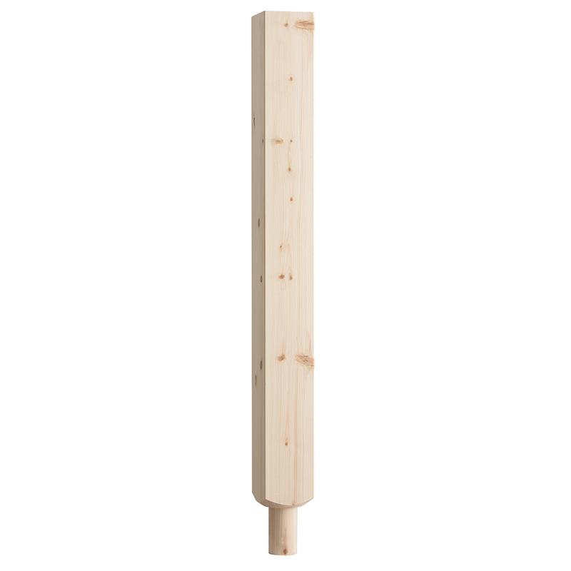 PINE PATRICE SPIGOT NEWEL POST - 91mm