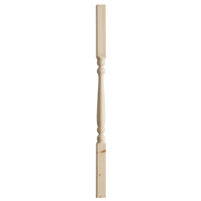 PINE EDWARDIAN SPINDLE - 41mm x 41mm x 895mm