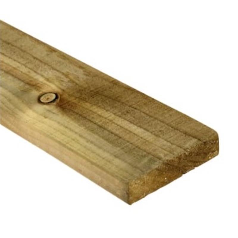 TREATED ROUGH SAWN FENCE BOARD - 16mm x 150mm x 1.2M