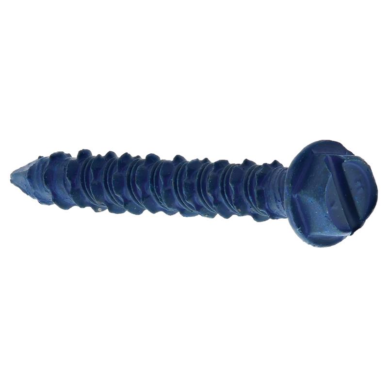 HEXAGON SLOT BLUE MASONRY SCREW - 6.3mm x 45mm