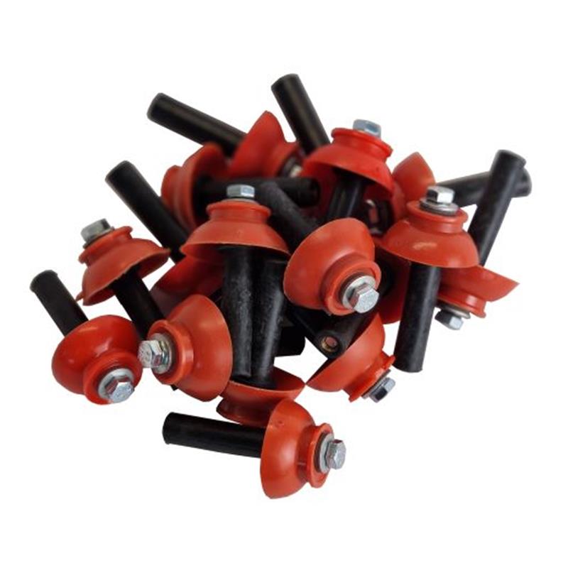 ROOFLIGHT STITCHING FASTENER WITH 28mm WASHER RED - 10mm x 38mm