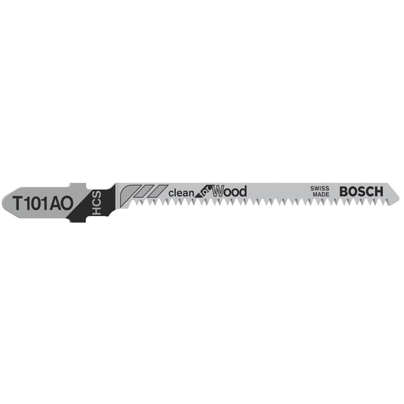 BOSCH T101AO WOOD JIGSAW BLADES - 56mm (5 pack)