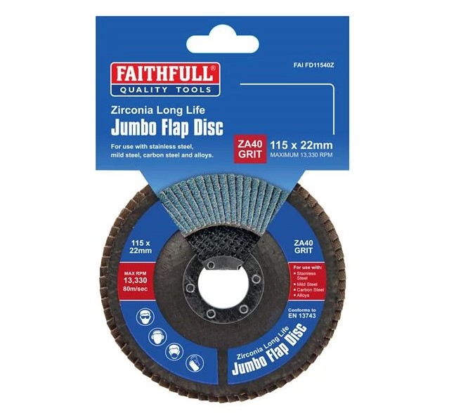 FLAPDISC 40 GRIT  - 22mm x 115mm