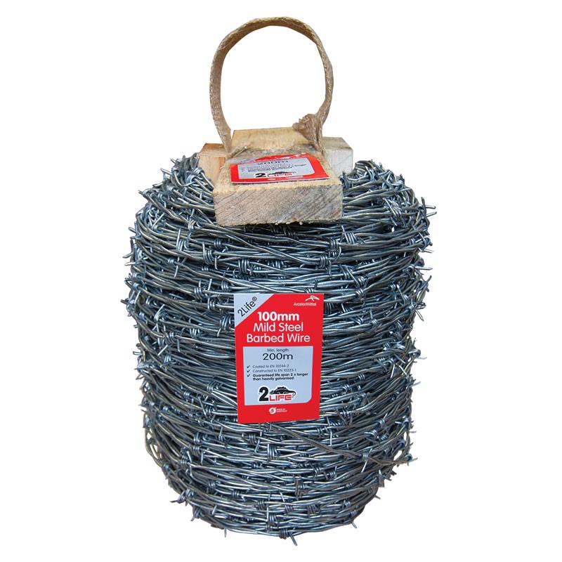 GALVANISED BARBED WIRE 2.5MM TWIN STRAND x 200M