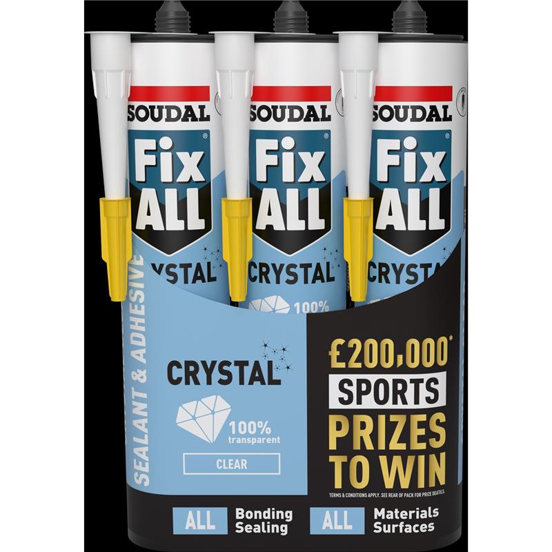 FIX ALL CRYSTAL ADHESIVE (TRIPLE PACK)