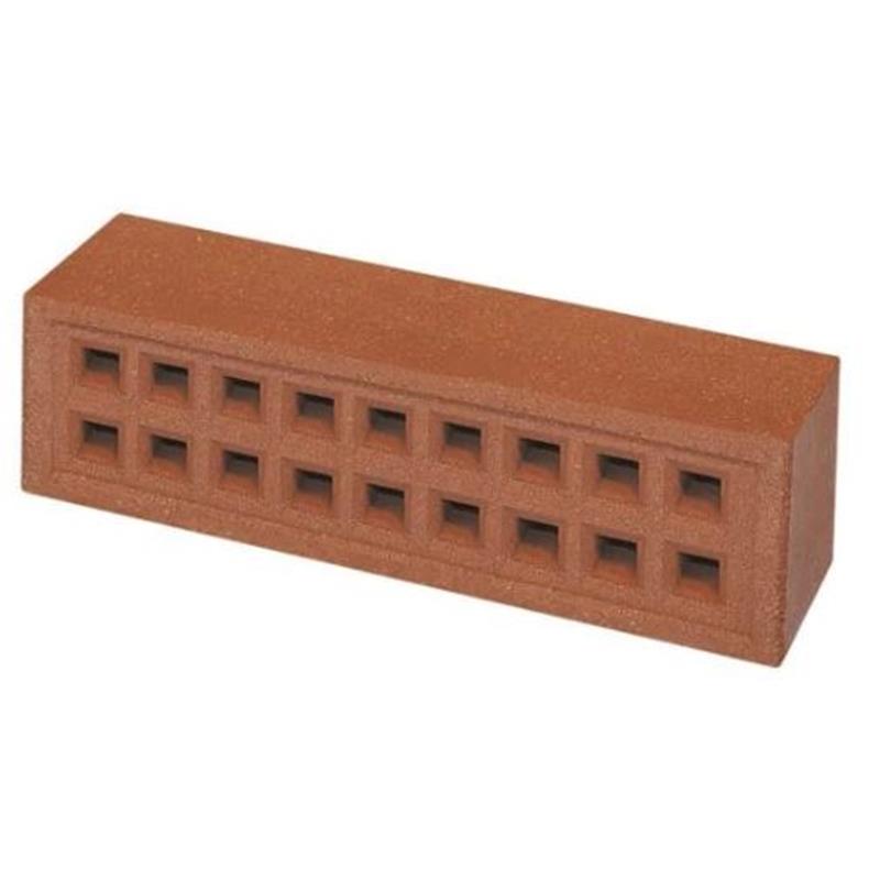 SQUARE HOLE AIR BRICK RED - 215 X 65mm