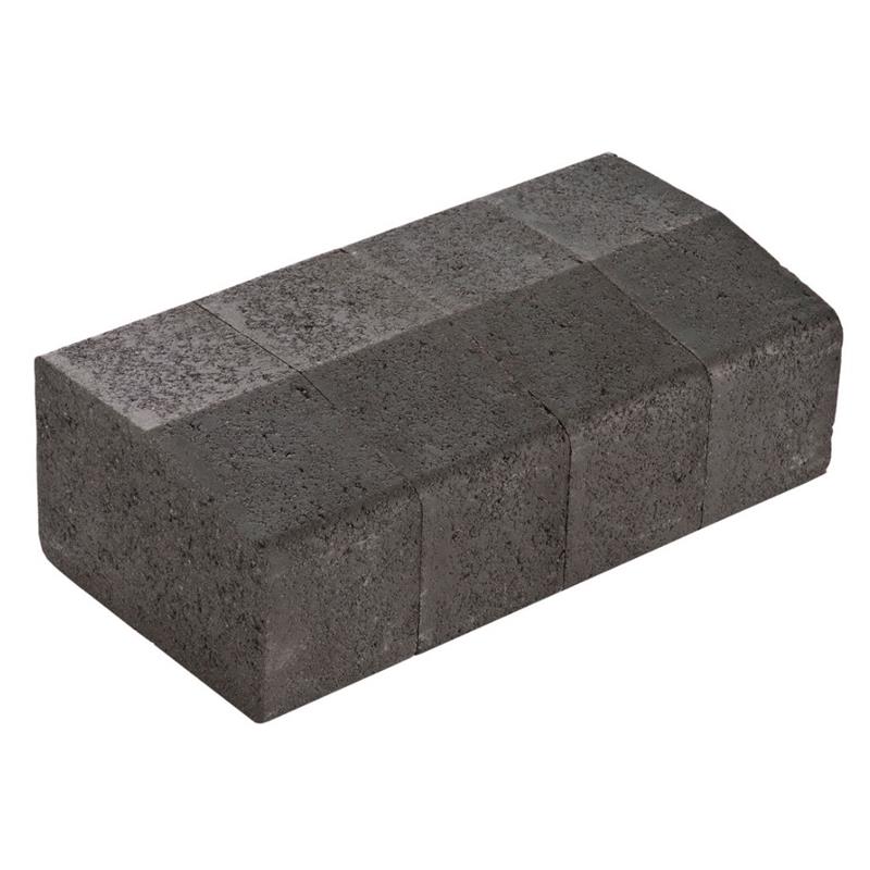 LARGE HALF BATTERED CONCRETE KERB CHARCOAL - 90DEG EXTERNAL