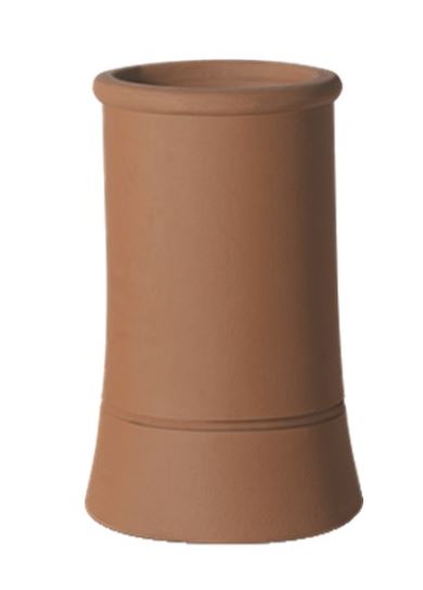 ROLL TOP CHIMNEY POT RED - 300mm