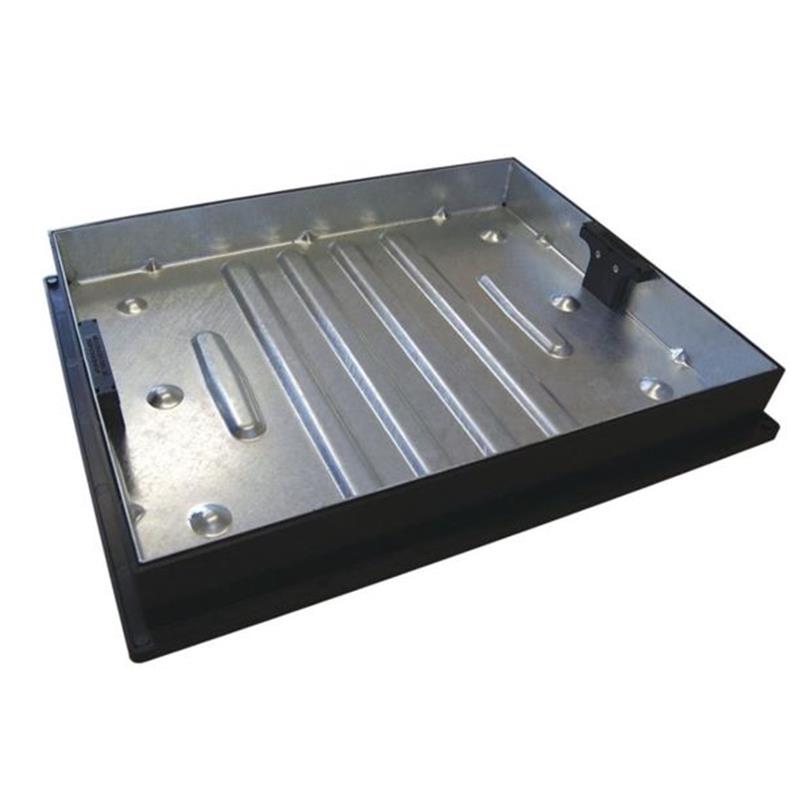 GALVANISED RECESSED MANHOLE COVER & FRAME (10T) 600 x 450 x 80mm (Ext.)