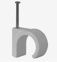 8.0mm ROUND WHITE CLIPS (Box 100)
