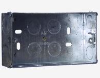 2 GANG 35mm FLUSH METAL BACK BOX