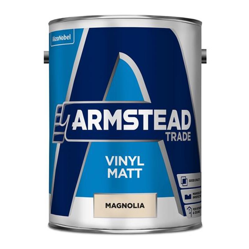 ARMSTEAD TRADE VINYL MATT EMULSION PAINT, MAGNOLIA - 5L