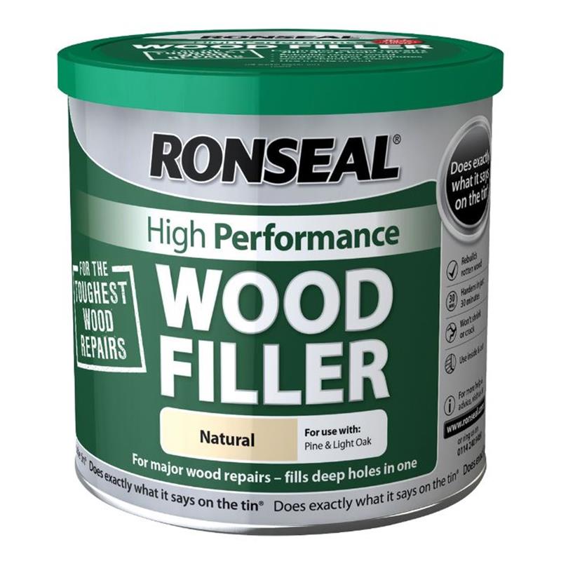 RONSEAL HIGH PERFORMANCE WOOD FILLER NATURAL 550g