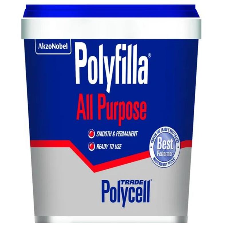POLYCELL POLYFILLA ALL-PURPOSE READY MIX FILLER WHITE - 2KG