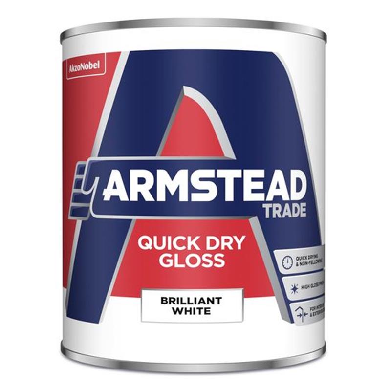 ARMSTEAD TRADE QUICK DRY GLOSS, BRILLIANT WHITE - 1L