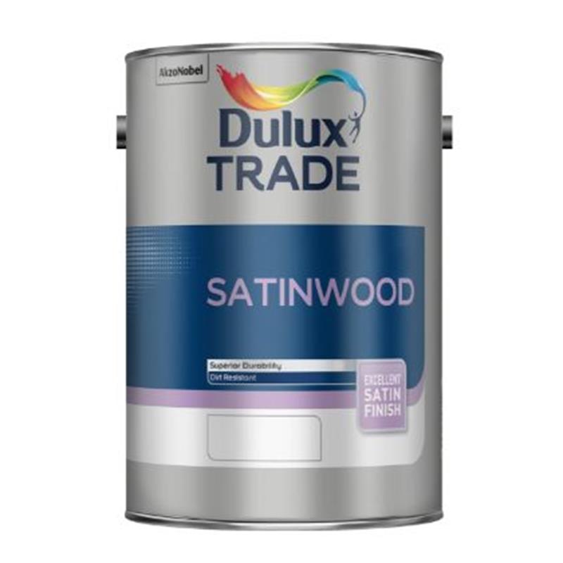 DULUX TRADE SATINWOOD, PURE BRILLIANT WHITE - 1L
