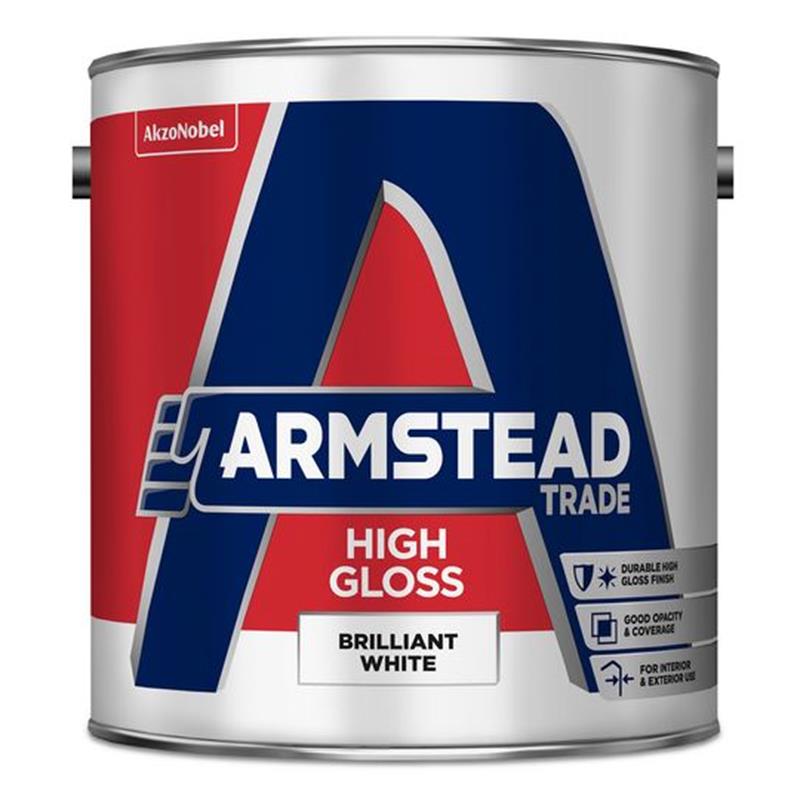 ARMSTEAD TRADE HIGH GLOSS, BRILLIANT WHITE - 2.5L