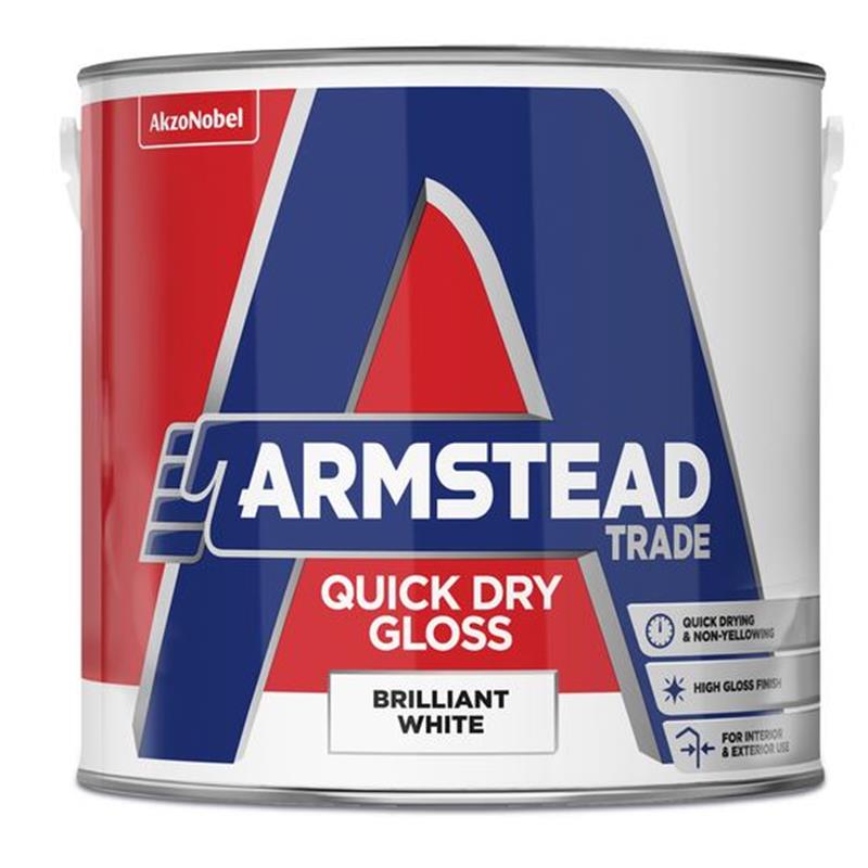 ARMSTEAD TRADE QUICK DRY GLOSS, BRILLIANT WHITE - 2.5L