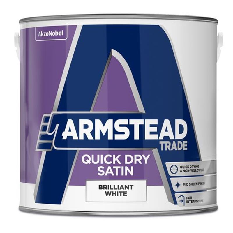 ARMSTEAD TRADE QUICK DRY SATIN, BRILLIANT WHITE - 2.5L