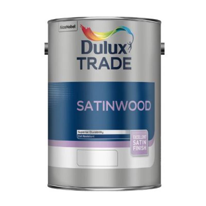 DULUX TRADE SATINWOOD, PURE BRILLIANT WHITE - 2.5L