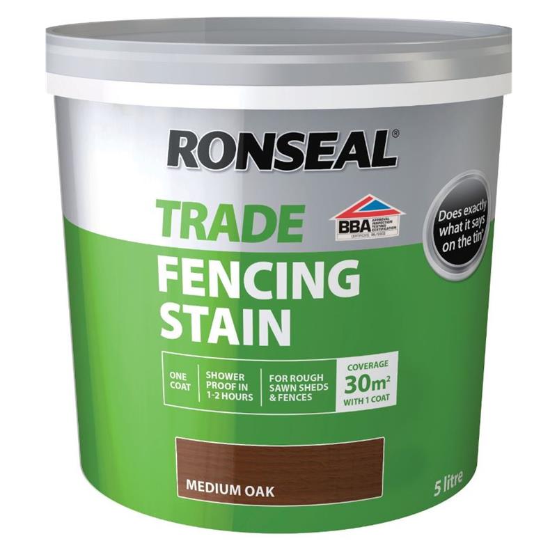 RONSEAL TRADE FENCING STAIN FOREST GREEN 5L