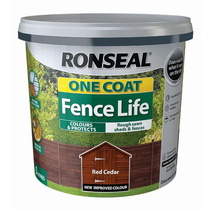 RONSEAL FENCE STAIN RED 5L