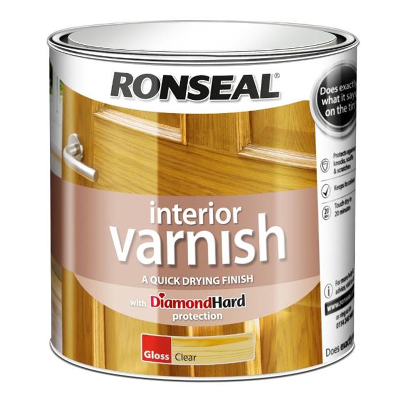 RONSEAL INTERIOR VARNISH CLEAR GLOSS 2.5l